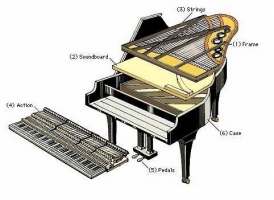 Cấu trúc của đàn Upright Piano